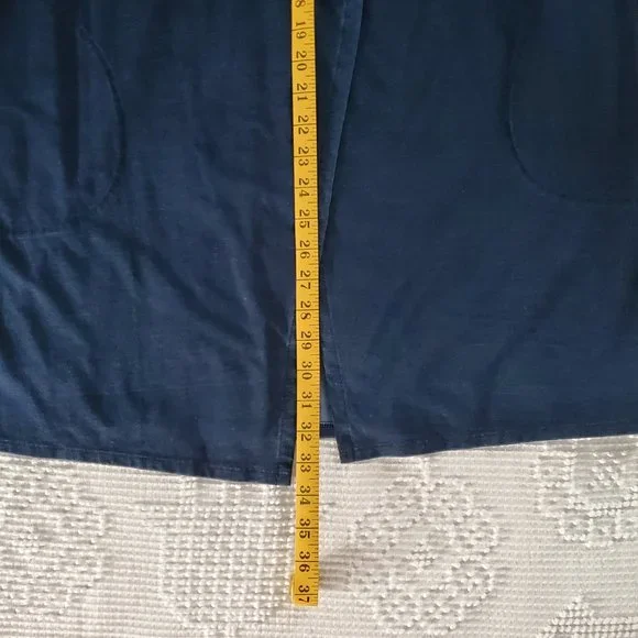 Pure Jill Indigo Wrap Cardigan Size M - Picture 10 of 11